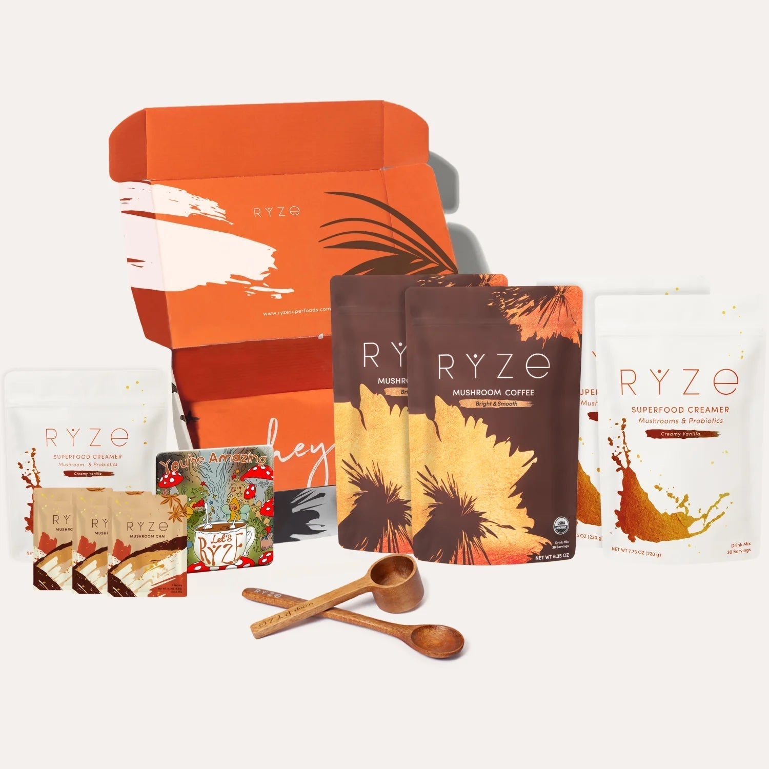 RYZE Lovers Gift Set: 2 Coffees + 2 Creamers - Weekend Pair