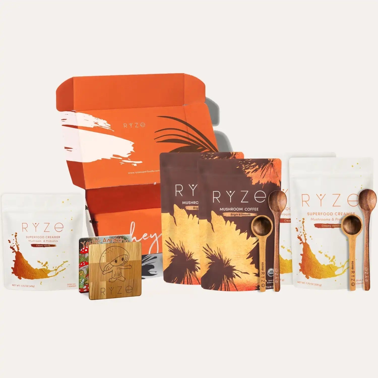 RYZE Lovers Gift Set (2 Coffees + 2 Creamers) - Travel Edit