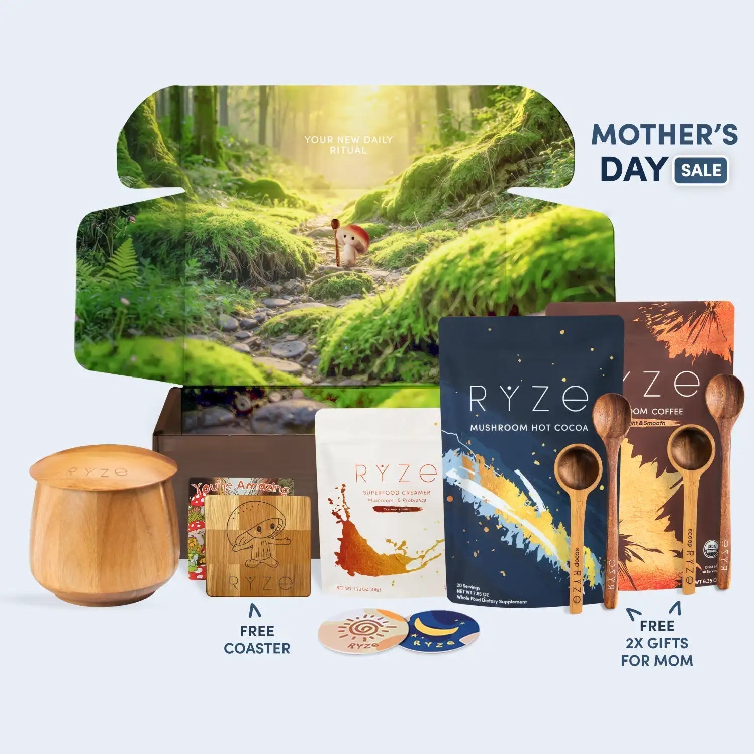 RYZE Ritual Set (Cocoa + Coffee) - Ready Routine