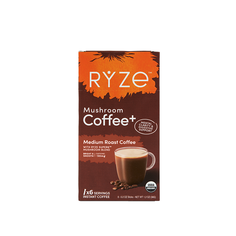 Medium Roast Mushroom Coffee Carton - Bright Touch