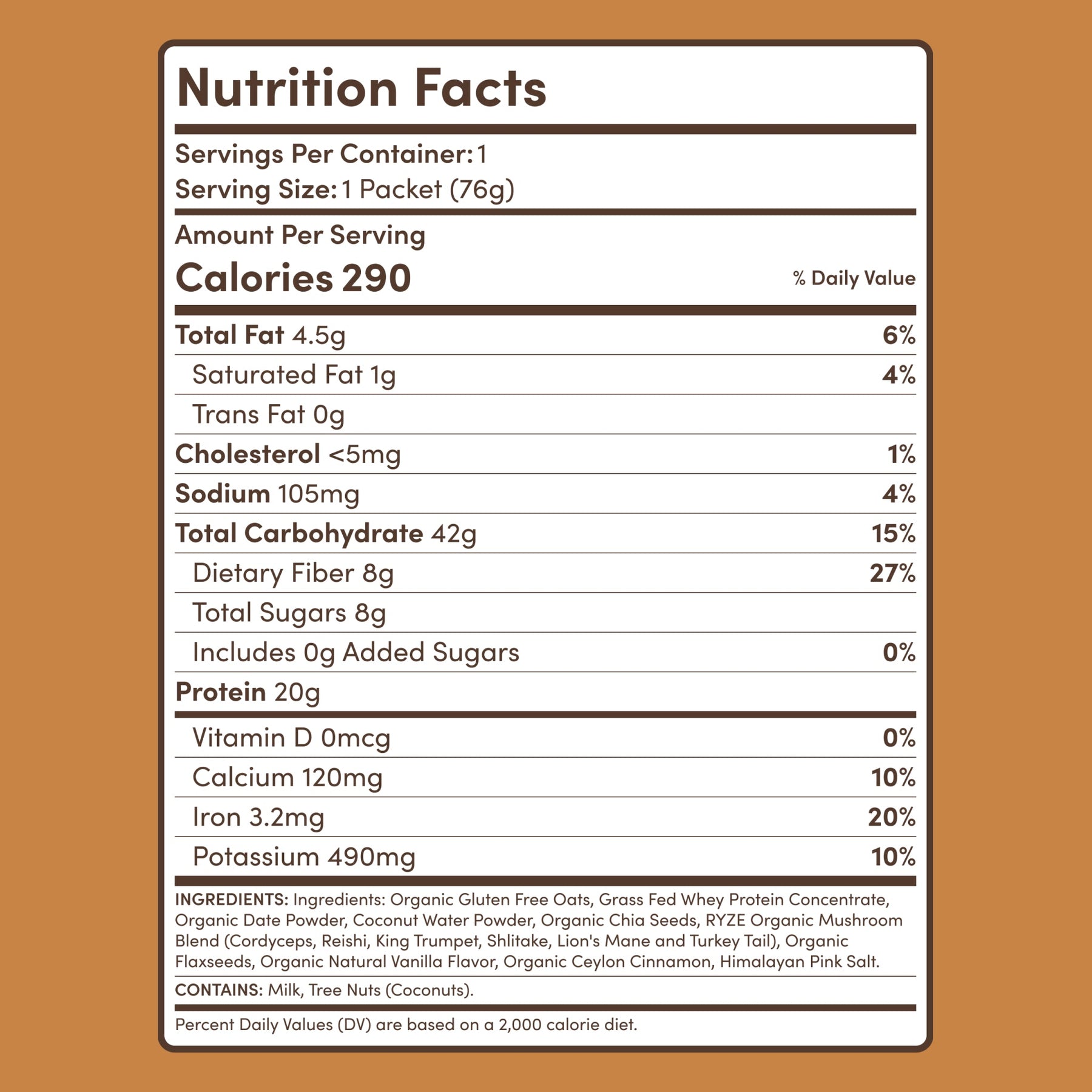 Oats (14 Servings) - Travel Ready