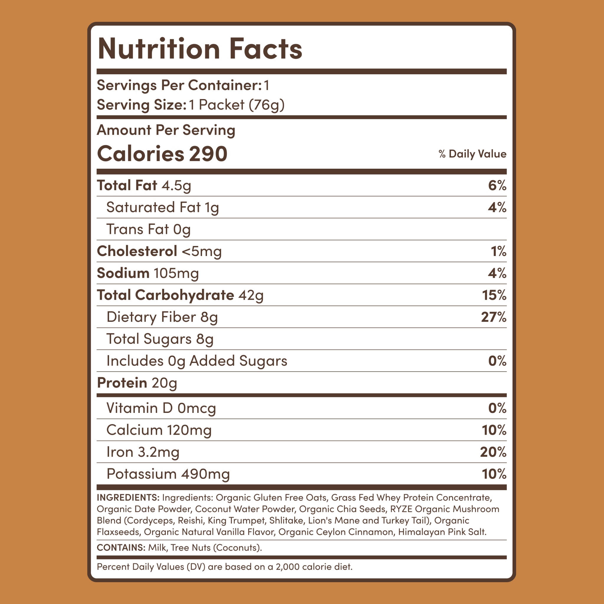 Oats (14 Servings) - Travel Ready