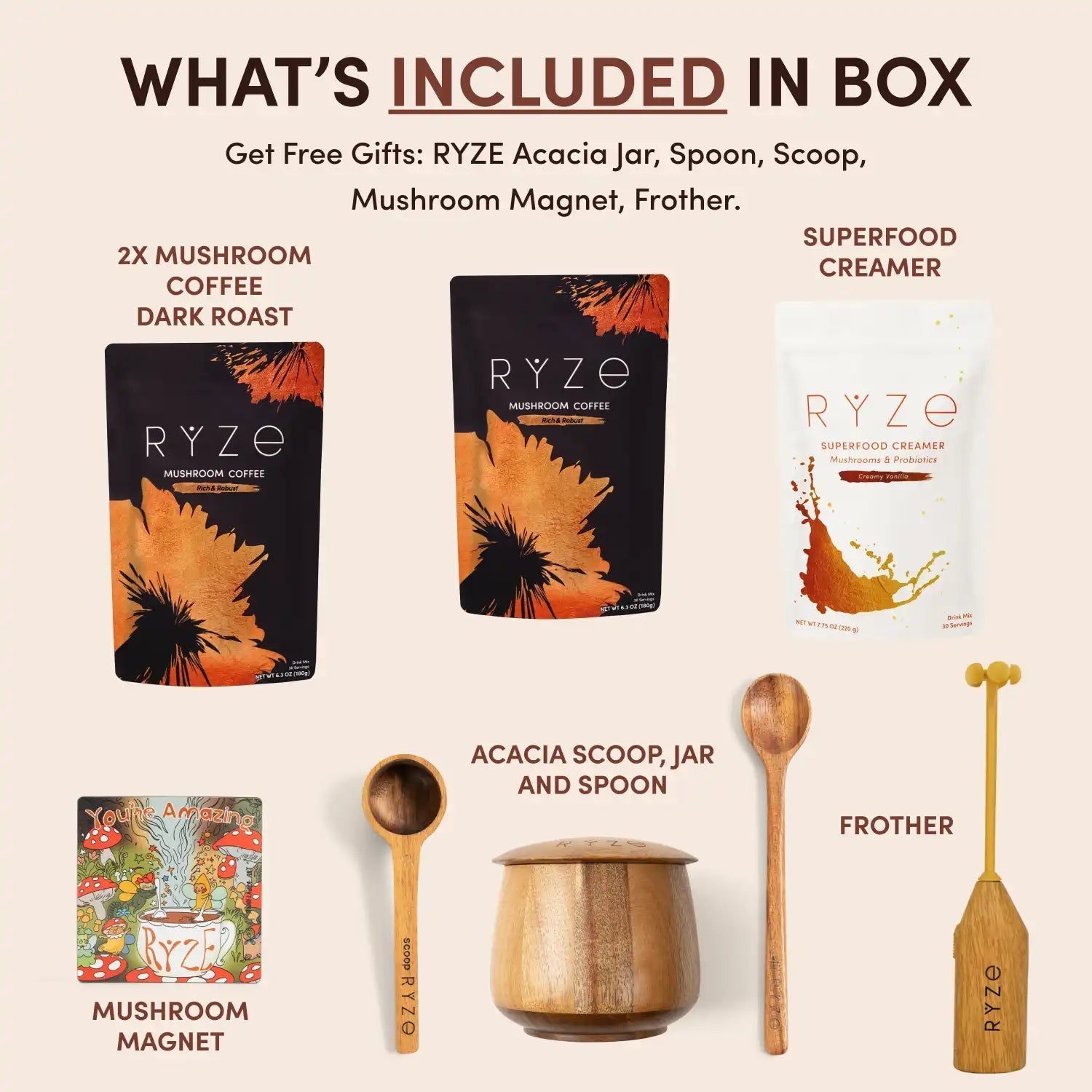 Mushroom Coffee House Blend Ritual Set - Easy Set