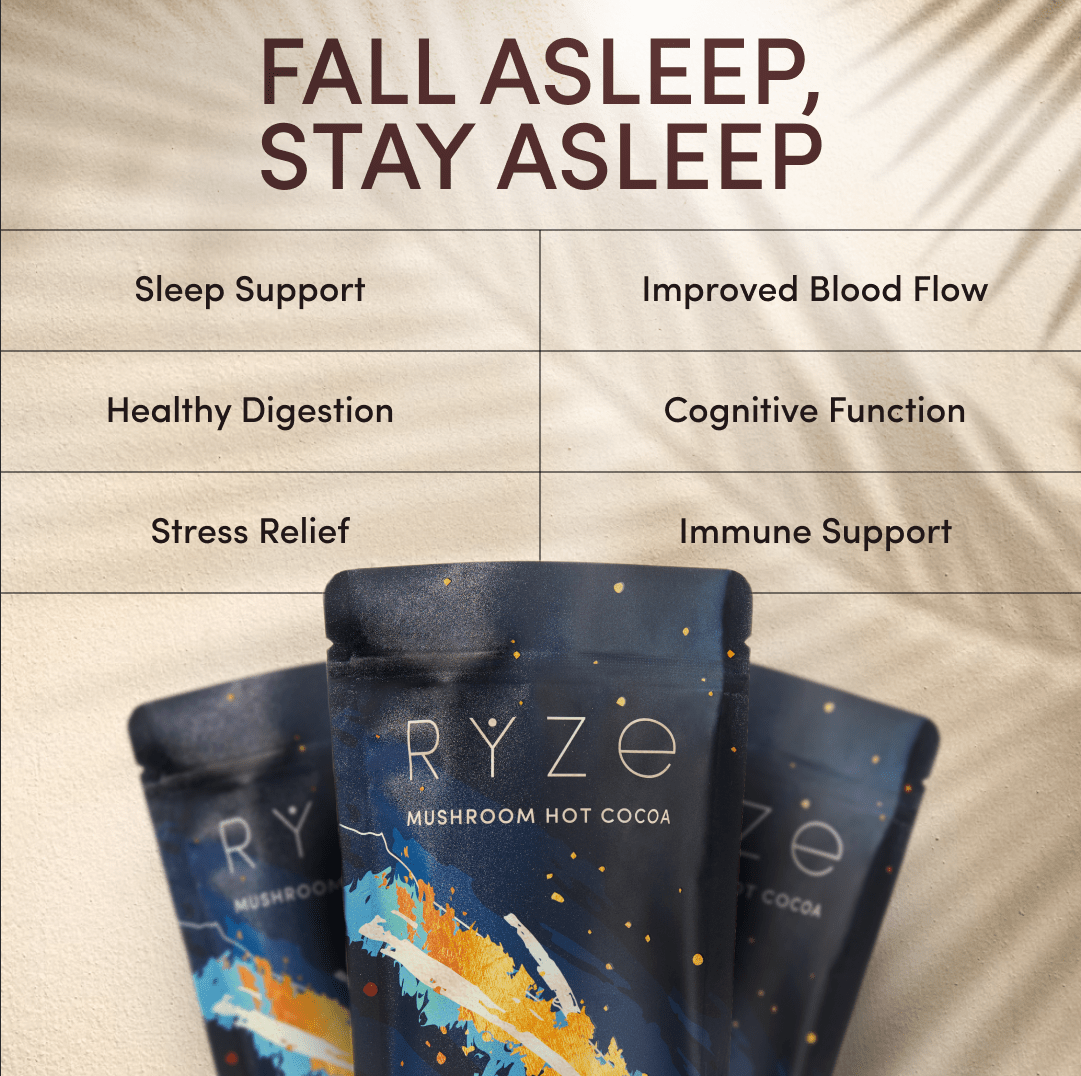 RYZE Hot Cocoa - with 6 Sleep Superfoods to Help Fall Asleep and Stay Asleep - Daily Pick