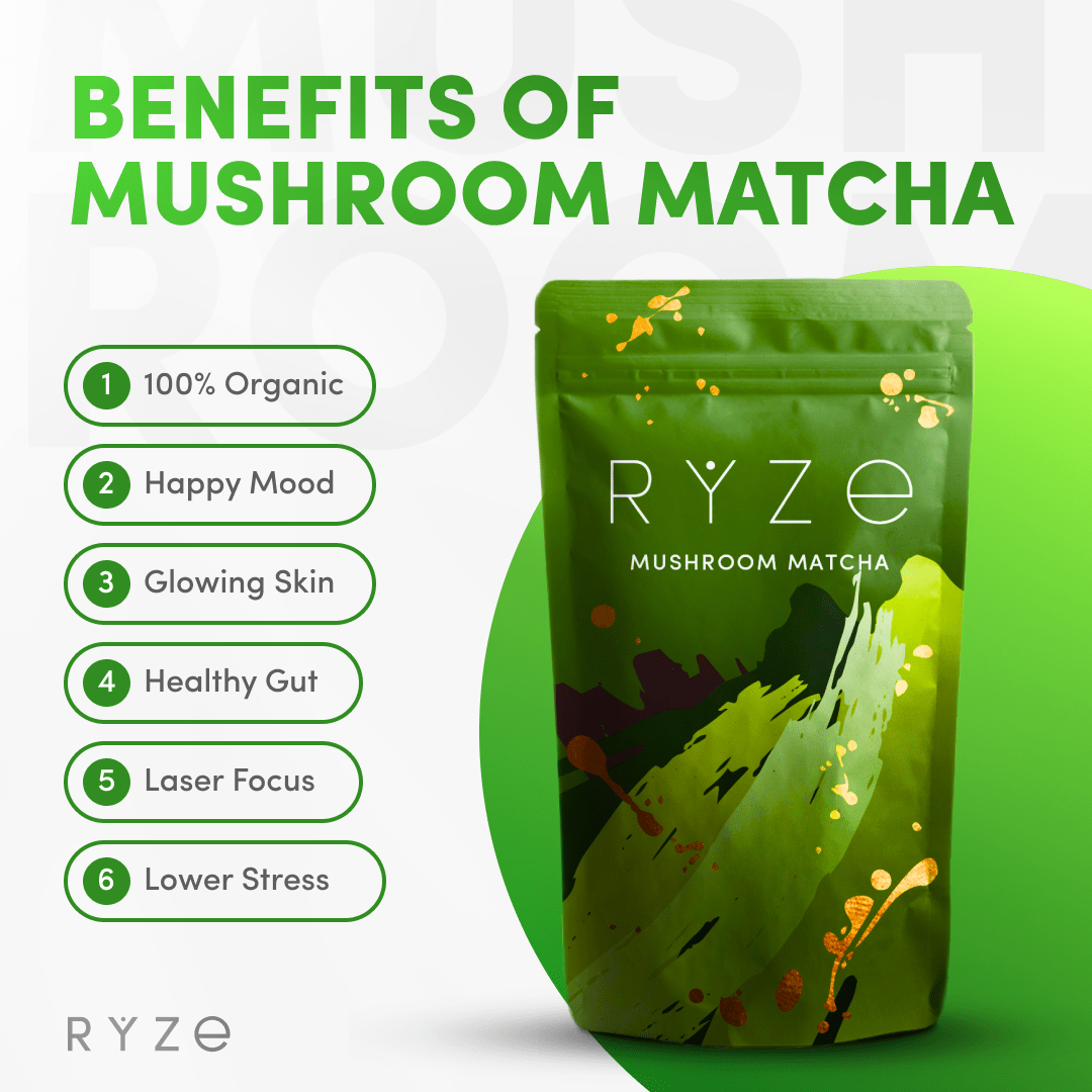 RYZE Organic Matcha Starter Kit (60 servings) - Classic Pick
